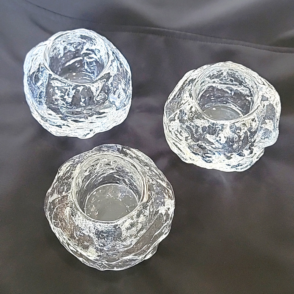 Orrefors Kosta Boda Snowball Votive